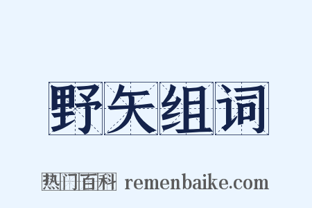 野矢组词是什么意思的图片